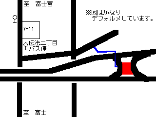 東名富士近辺図